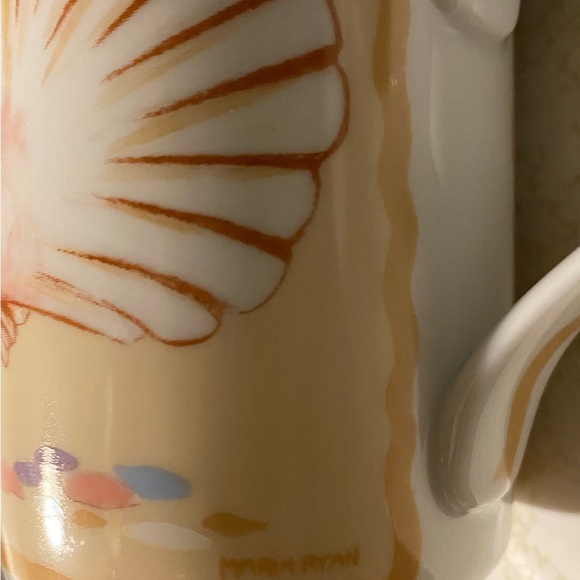 2 Coffee Cups Shell Collage by Artist Marie Ryan Inhesion Giftware - Picture 6 of 14